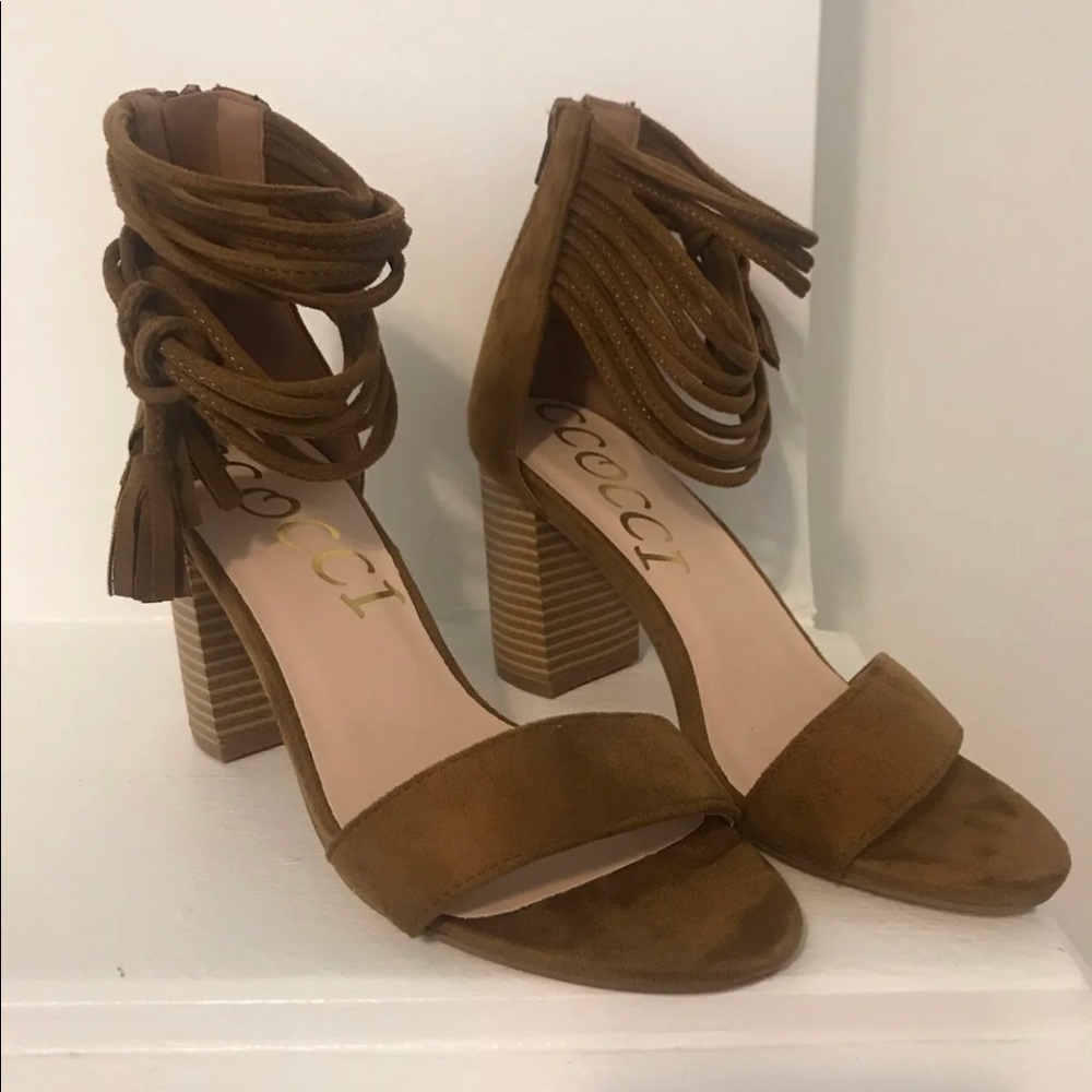 Open Toe Block Heel